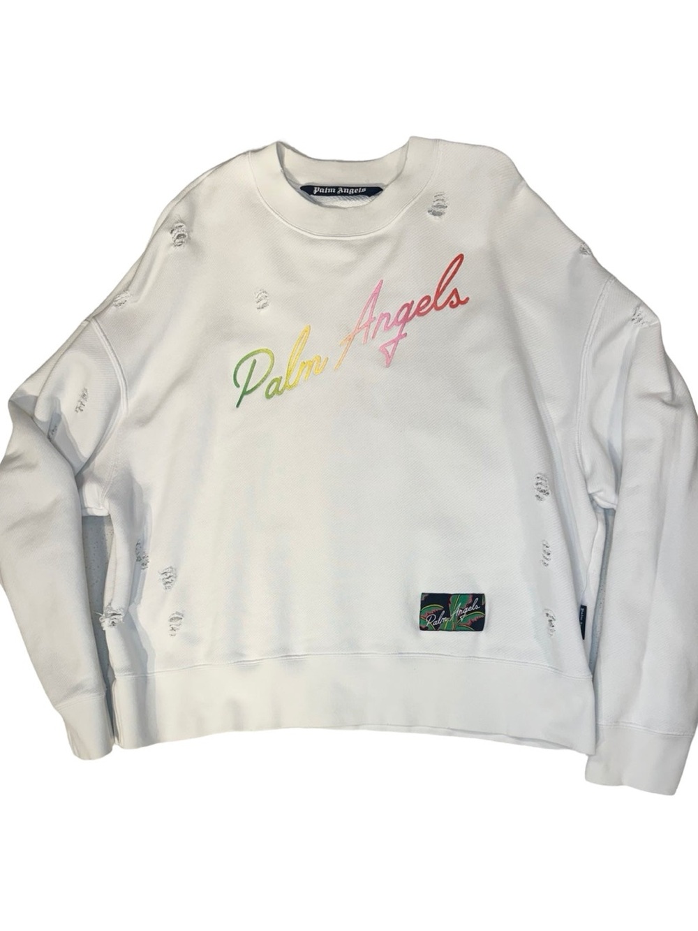 PALM ANGELS MIAMI LOGO OVERSIZED SWEATSHIRT